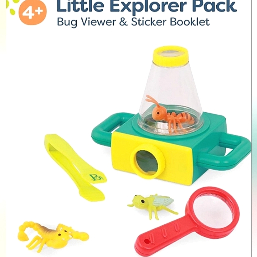 ~BNIB~Adorable~B toys~Little Explorer Pack~Bug Viewer/Stickers Set~9pc Set~4+